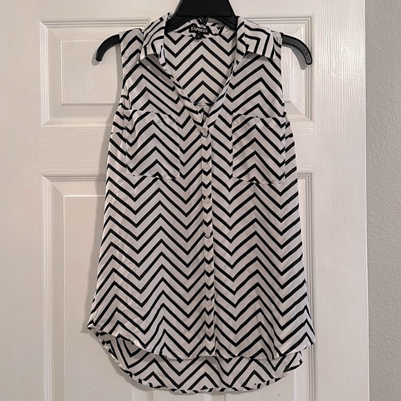 Express Tops - Express Sleeveless Portofino Blouse